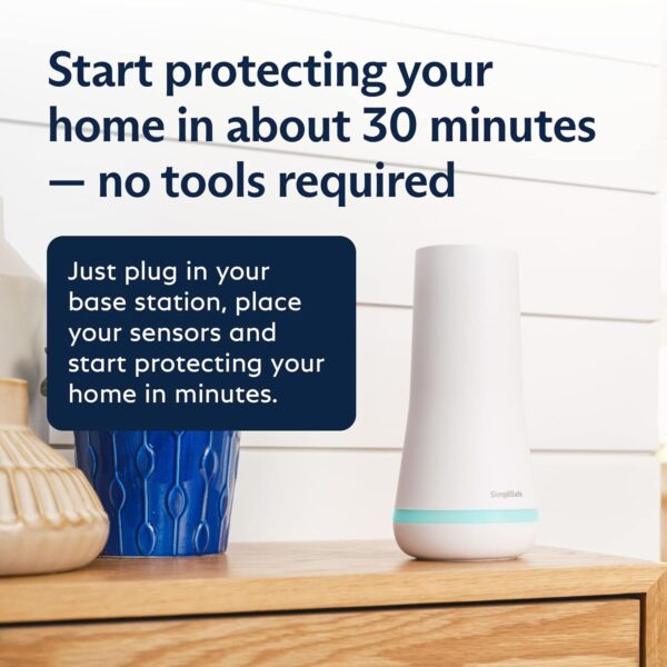 SimpliSafe 9 Piece Wireless Home Security System w/HD Camera - Optional 24/7 Professional Monitoring - No Contract - Compatible with Alexa and Google Assistant - Image 3