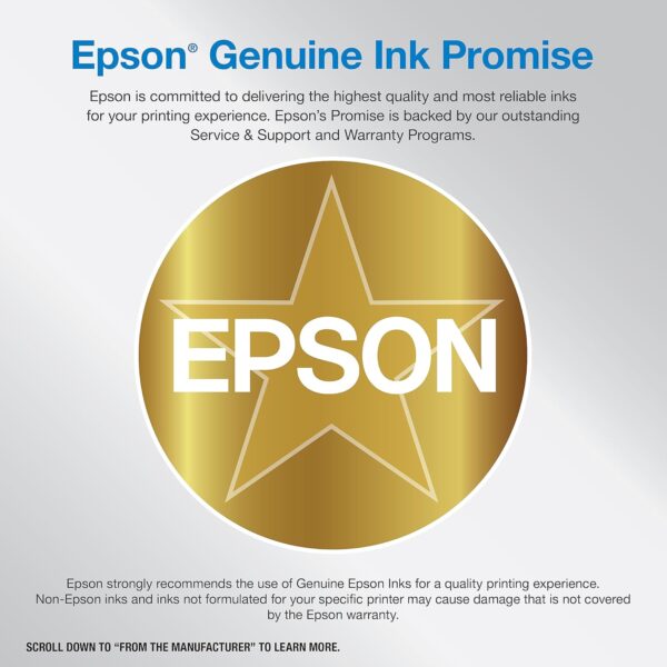 Epson EcoTank ET-3830 Wireless Color All-in-One Cartridge-Free Supertank Printer with Scan, Copy, Auto 2-Sided Printing and Ethernet – The Perfect Printer Productive Families,White - Image 6