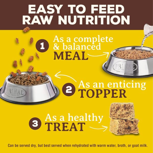 Primal Freeze Dried Dog Food Nuggets, Rabbit; Complete & Balanced Meal; Also Use as Topper or Treat; Premium, Healthy, Grain Free, High Protein Raw Dog Food, 14 oz - Image 4