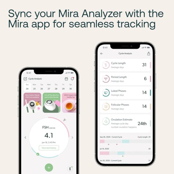 Mira Fertility Plus Wands, Ovulation Test Strips for Women, Accurately Predict & Confirm Ovulation at Home, Track LH and E3G Hormones, Use with Digital Mira Fertility Monitor Kit + App, 20 Tests - Image 7