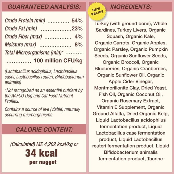 Primal Freeze Dried Dog Food Nuggets 14 oz Variety 4-Pack (Beef, Chicken, Lamb, Turkey & Sardine); Complete & Balanced Meal, Topper or Treat; Premium, Grain Free Raw Dog Food - Image 10