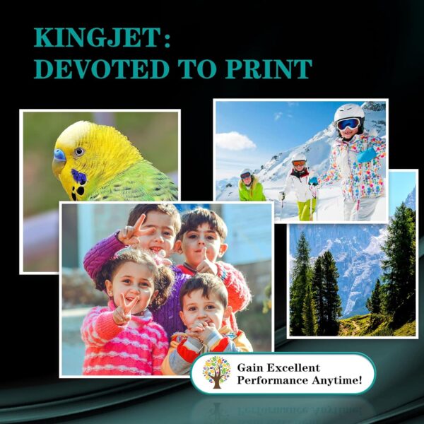 Kingjet LC401XL Ink Cartridges for Brother Printer Replacement for Brother LC401XL LC401 LC401 XL for Brother MFC-J1010DW MFC-J1012DW MFC-J1170DW Printer, 4 Pack (Black/Cyan/Magenta/Yellow) - Image 7