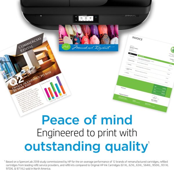 HP 65 Black/Tri-color Ink Cartridges (2-pack) | Works with HP AMP 100 Series, HP DeskJet 2600, 3700 Series, HP ENVY 5000 Series | Eligible for Instant Ink | T0A36AN - Image 7