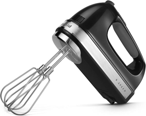 KitchenAid 9-Speed Digital Hand Mixer with Turbo Beater II Accessories and Pro Whisk - Onyx Black | KitchenAid Flex Edge Beater Accessory for Hand Mixer, One Size, Stainless Steel - Image 3