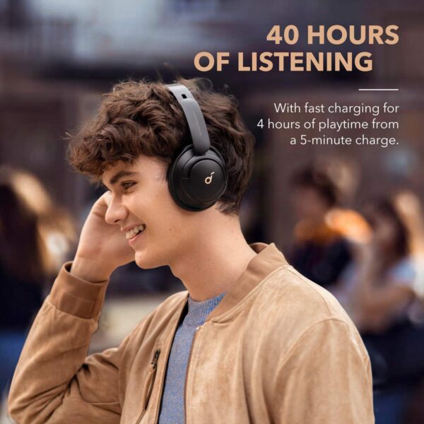 Soundcore by Anker Life Q30 Hybrid Active Noise Cancelling Headphones with Multiple Modes, Hi-Res Sound, Custom EQ via App, 40H Playtime, Comfortable Fit, Bluetooth, Multipoint Connection - Image 6