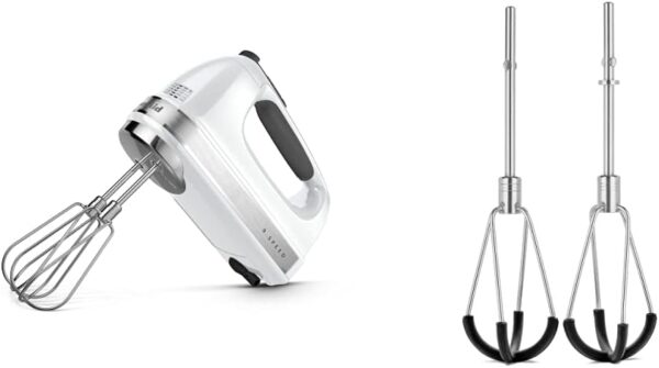 KitchenAid 9-Speed Digital Hand Mixer Bundle with Turbo Beater II Accessories, Pro Whisk, and Flex Edge Beater Accessory - Image 2