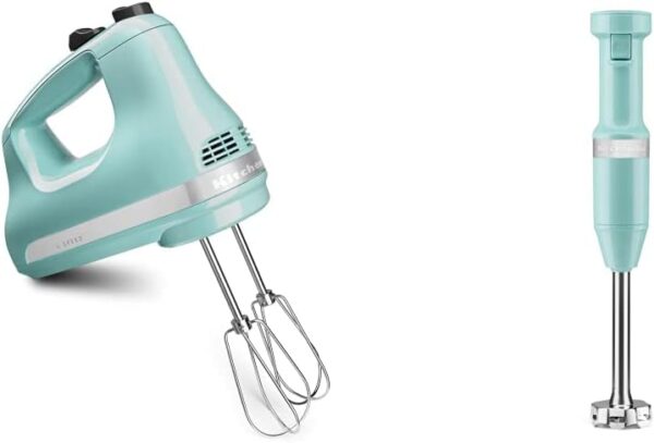 KitchenAid 5 Speed Ultra Power Hand Mixer - KHM512 & Variable Speed Corded Hand Blender - KHBV53 - Image 2