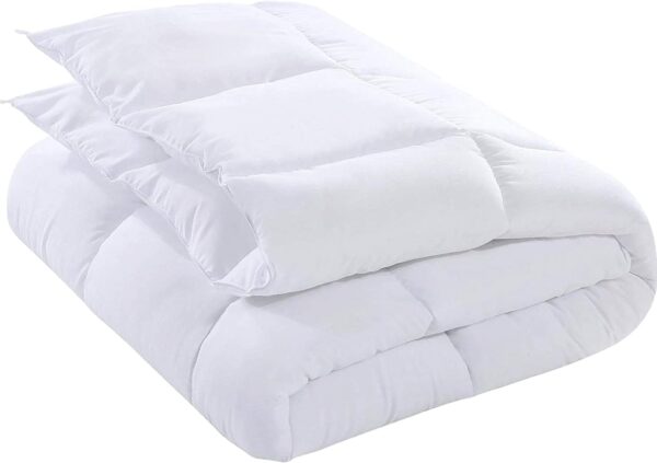 Utopia Bedding Comforter Duvet Insert - Quilted Comforter with Corner Tabs - Box Stitched Down Alternative Comforter (Queen, White) - Image 8