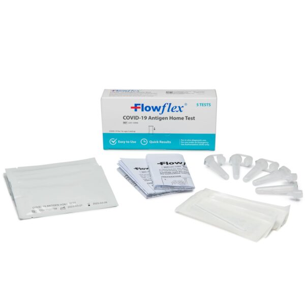 Flowflex COVID-19 Antigen Home Test kit, 1 Pack, 5 Tests Total. FDA EUA Authorized OTC at-Home Self-Test, Non-invasive Nasal Swab, Easy to Use and No Discomfort, Results in 15 Minutes - Image 9