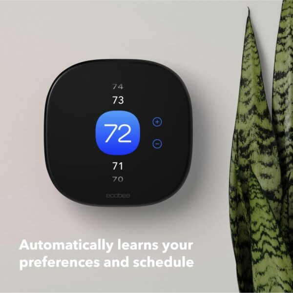 ecobee New Smart Thermostat Enhanced - Programmable Wifi Thermostat - Works with Siri, Alexa, Google Assistant - Energy Star Certified - Smart Home - Image 3