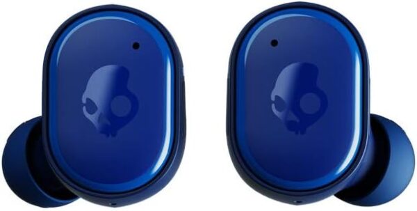 Skullcandy Grind In-Ear Wireless Earbuds, 40 Hr Battery, Skull-iQ, Alexa Enabled, Microphone, Works with iPhone Android and Bluetooth Devices - Dark Blue/Green - Image 4