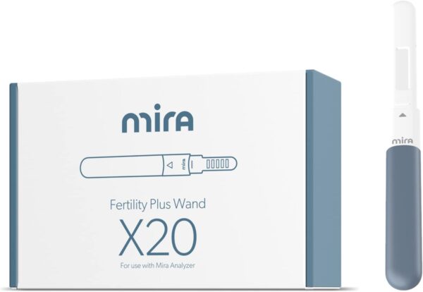 Mira Fertility Plus Wands, Ovulation Test Strips for Women, Accurately Predict & Confirm Ovulation at Home, Track LH and E3G Hormones, Use with Digital Mira Fertility Monitor Kit + App, 20 Tests - Image 2