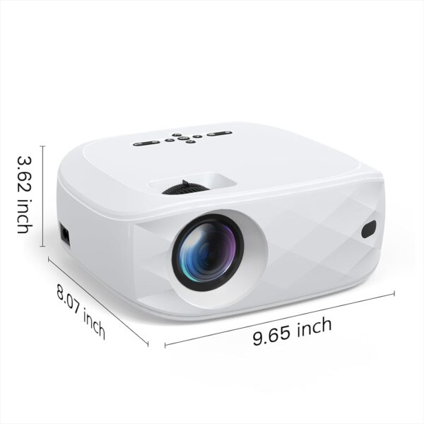 HAPPRUN Projector, Projector with WiFi and Bluetooth, [One Step Mirroring]Projector for Phones, 12000L Native 1080P Portable Projector with Screen, Outdoor Movie Projector for Smartphone/HDMI/TV Stick - Image 9