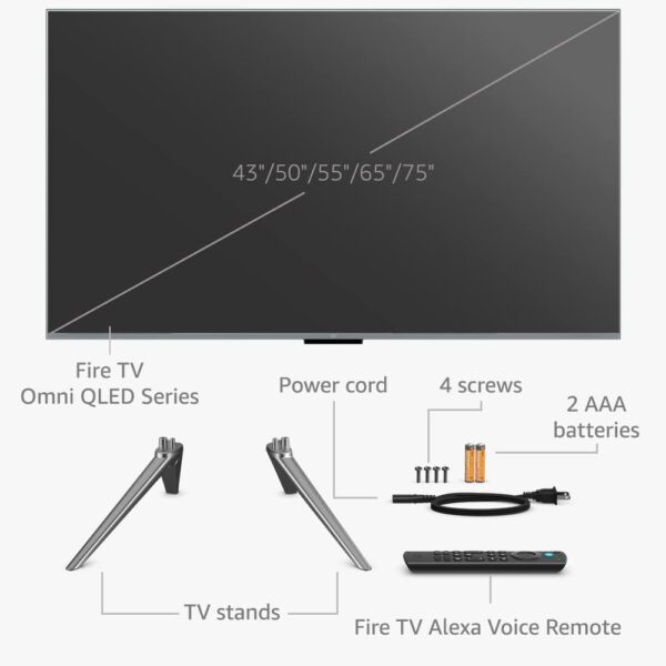 Amazon Fire TV 55" Omni QLED Series 4K UHD smart TV, Dolby Vision IQ, Fire TV Ambient Experience, local dimming, hands-free with Alexa - Image 8