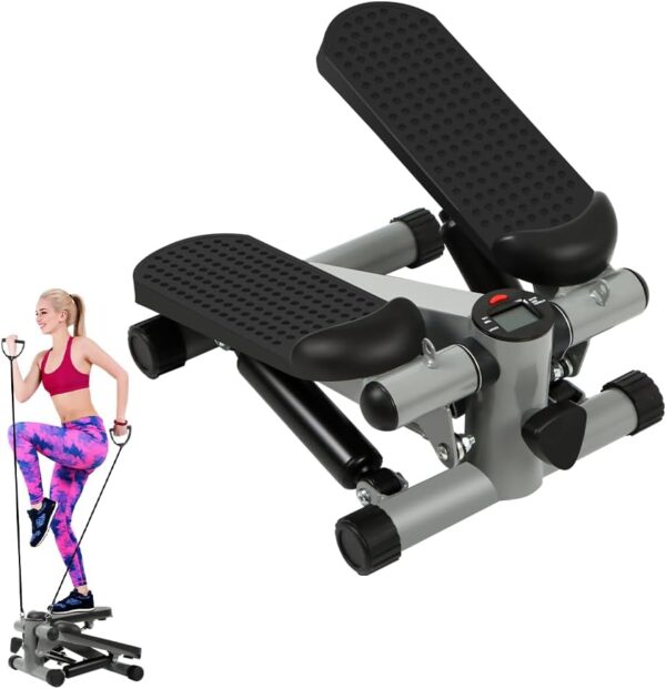 Mini Stepper Exercise Machine Stair Stepper with Resistance Band, Fitness Stepper for Home Use - Image 2