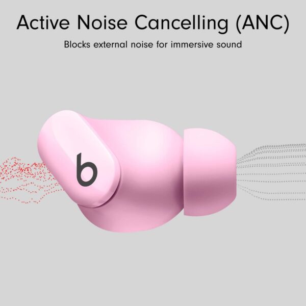 Beats Studio Buds - True Wireless Noise Cancelling Earbuds - Compatible with Apple & Android, Built-in Microphone, IPX4 Rating, Sweat Resistant Earphones, Class 1 Bluetooth Headphones - Sunset Pink - Image 4