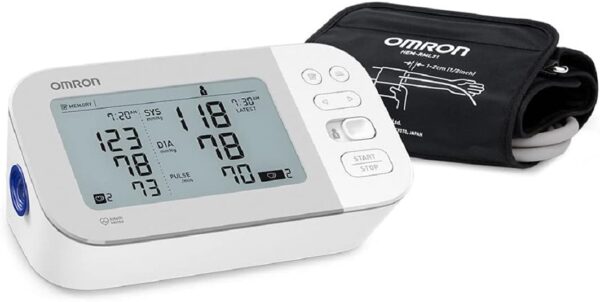 OMRON Gold Blood Pressure Monitor, Premium Upper Arm Cuff, Digital Bluetooth Blood Pressure Machine, Stores Up to 120 Readings for Two Users (60 Readings Each) - Image 2