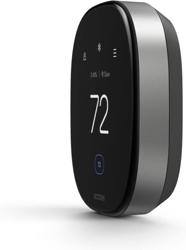 ecobee New Smart Thermostat Premium with Smart Sensor and Air Quality Monitor - Programmable Wifi Thermostat - Works with Siri, Alexa, Google Assistant - Image 14