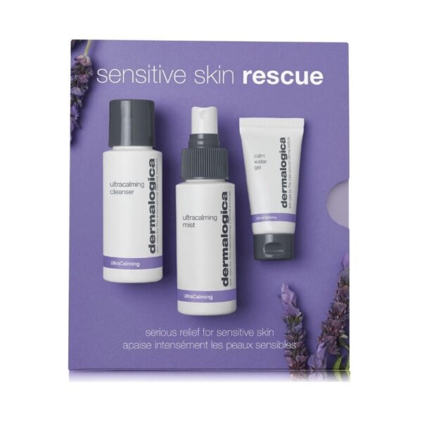 Dermalogica Sensitive Skin Rescue Kit - Set Contains: Face Wash, Toner, and Face Moisturizer - Skin Care To Calm, Soothe and Minimize Irritation - Image 2