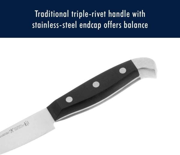 HENCKELS Premium Quality 15-Piece Knife Set with Block, Razor-Sharp, German Engineered Knife Informed by over 100 Years of Masterful Knife Making, Lightweight and Strong, Dishwasher Safe - Image 6