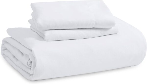 Bedsure White Duvet Cover Queen Size - Soft Prewashed Queen Duvet Cover Set, 3 Pieces, 1 Duvet Cover 90x90 Inches with Zipper Closure and 2 Pillow Shams, Comforter Not Included - Image 8