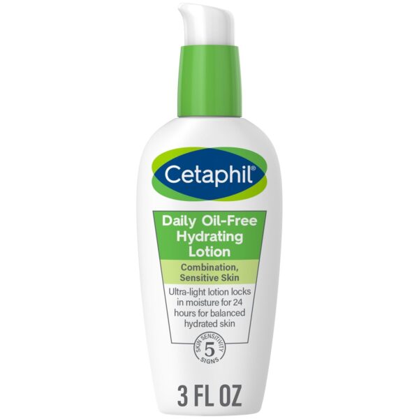 Cetaphil Daily Hydrating Lotion for Face, With Hyaluronic Acid, 3 fl oz, Lasting 24 Hr Hydration, for Combination Skin, No Added Fragrance, Non-Comedogenic - Image 2