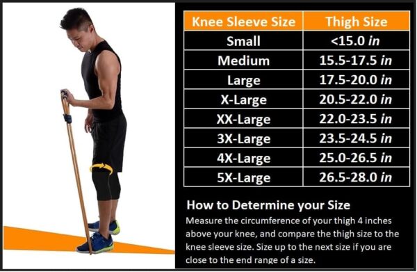 Doc Miller Knee Compression Sleeve Brace for Men & Women (Pair) Best Support for Workout Running ACL Arthritis Pain Relief - Image 3