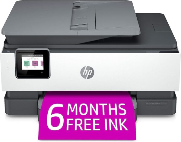 HP OfficeJet Pro 8025e Wireless Color All-in-One Printer with Bonus 6 Free Months Instant Ink (1K7K3A) (Renewed Premium),Grey - Image 2