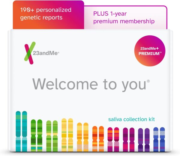 23andMe+ Premium Membership Bundle - DNA Kit with Personal Genetic Insights Including Health + Ancestry Service Plus 1-Year Access to Exclusive Reports (Before You Buy See Important Test Info Below) - Image 2