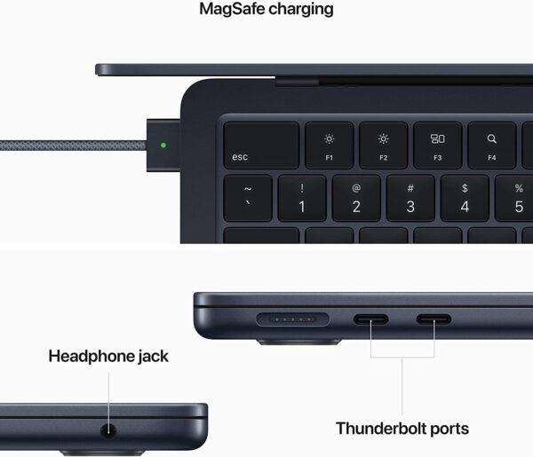 2022 Apple MacBook Air Laptop with M2 chip (13.6 inch , 8GB RAM, 512GB SSD Storage) Midnight (Renewed) - Image 7