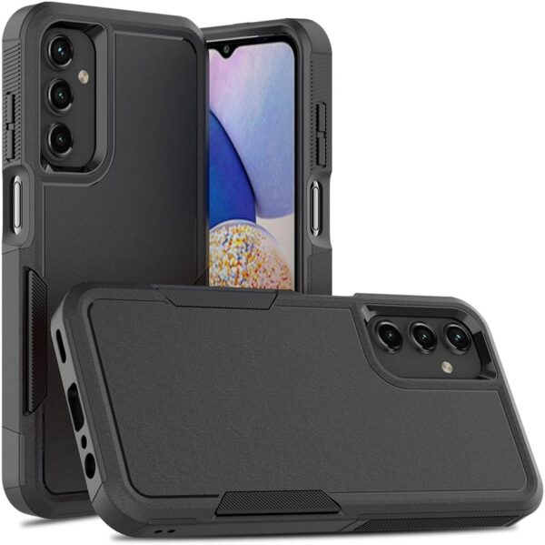 for Samsung Galaxy A15 5G Case: Dual Layer Protective Heavy Duty Cell Phone Cover Shockproof Rugged with Screen Protector - Military Protection Bumper Tough - Samsung Galaxy A15 5G 2024, Black - Image 7