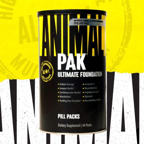 Animal Pak - Convenient All-in-One Vitamin & Supplement Pack - Zinc, Vitamins C, B, D, Amino Acids and More - Sports Nutrition Performance Mulitvitamin for Women & Men - Updated Version - 44 Count - Image 4