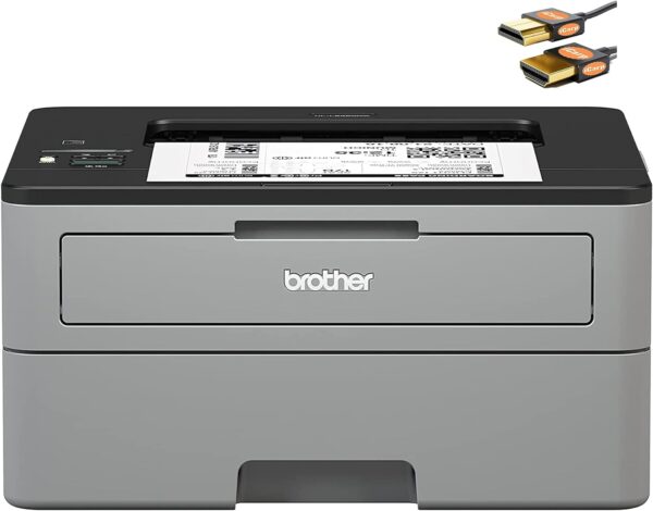 Brother HL-L2350DW Series Compact Wireless Monochrome Laser Printer - Mobile Printing - Auto Duplex Printing - Up to 32 Pages/min - Up to 250 Sheet Paper - 1-line LCD Display + HDMI Cable - Image 2