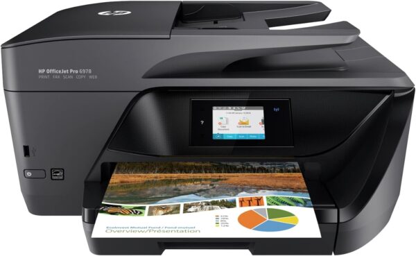 HP OfficeJet Pro 6978 All-in-One Wireless Color Printer, HP Instant Ink, Works with Alexa (T0F29A) - Image 2