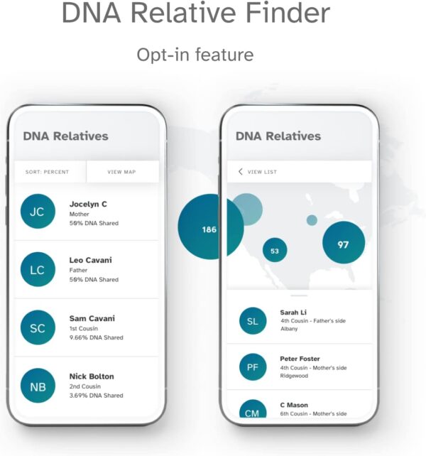 23andMe Ancestry Service - DNA Test Kit with Personalized Genetic Reports Including Ancestry Composition with 3000+ Geographic Regions, Family Tree, DNA Relative Finder and Trait Reports - Image 4