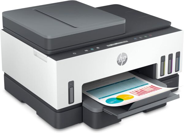 HP Smart -Tank 7301 Wireless All-in-One Cartridge-free Ink Printer, up to 2 years of ink included, mobile print, scan, copy, automatic document feeder (28B70A), Gray - Image 12