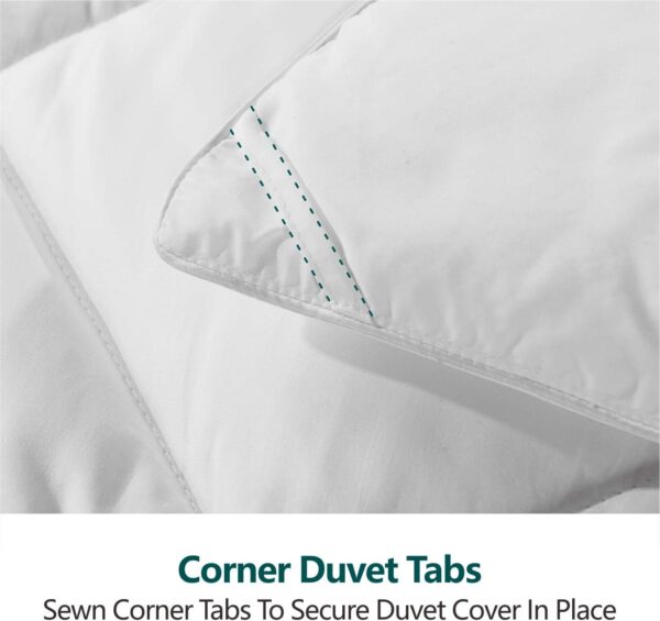 Cozynight Soft Queen Size Comforter Duvet Insert-Lightweight Down Alternative Comforter with Corner Tabs-Fluffy & Breathable & Machine Washable Diamond Stitching White Comforter (88"x92") - Image 6