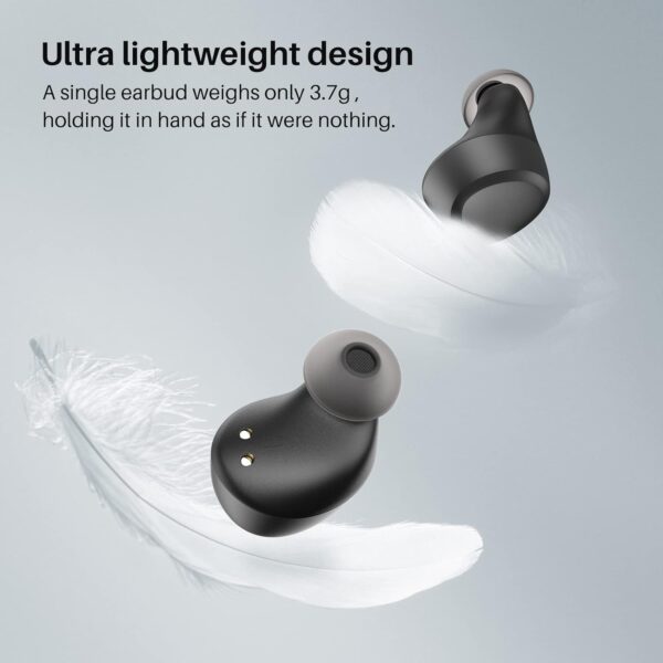 TOZO A1 Mini Wireless Earbuds Bluetooth 5.3 in Ear Light-Weight Headphones Black PA1 Bluetooth Speaker with 20w Stereo Sound Black - Image 4