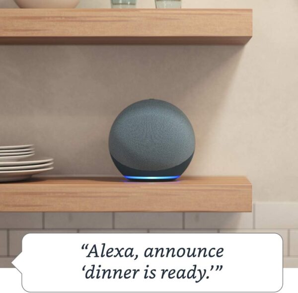 Echo (4th Gen) | With premium sound, smart home hub, and Alexa | Charcoal - Image 7