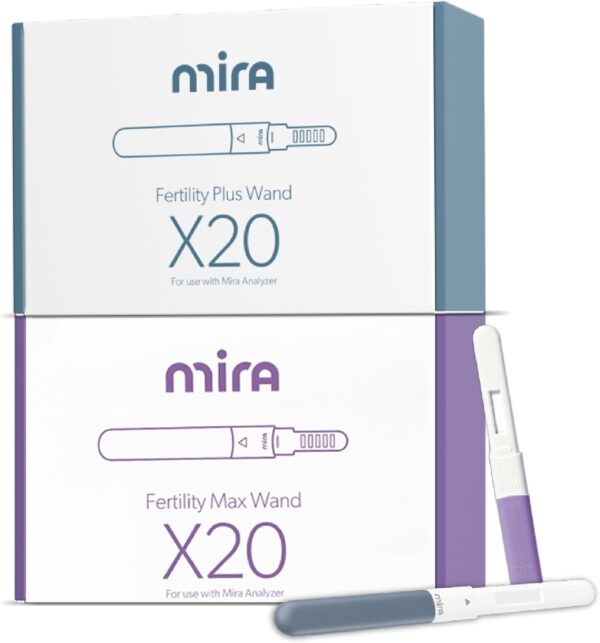 Mira Plus and Max Wands, Track 3 Fertility Hormones, LH, E3G, and PdG to Predict and Confirm Ovulation and Fertility Window, 20 Max Wands and 20 Plus Wands - Image 2