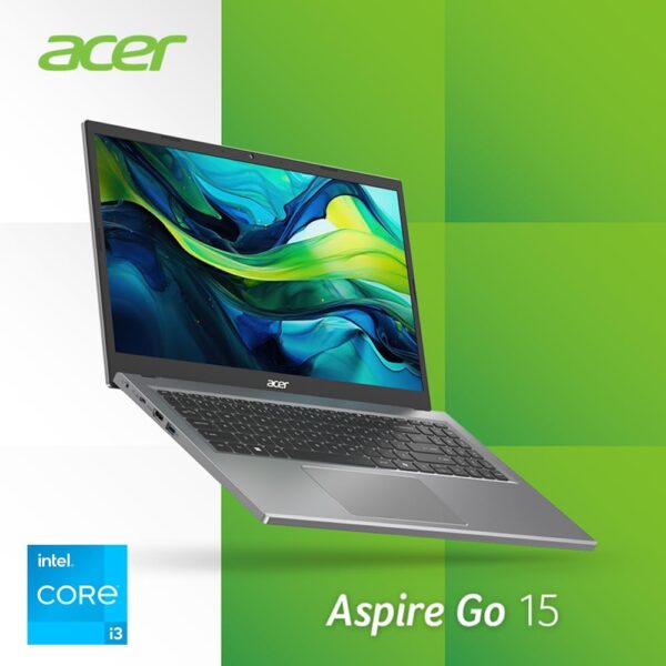 acer Aspire Go 15 Slim Laptop | 15.6" FHD (1920 x 1080) IPS | Intel Core i3-N305| Intel UHD Graphics | 8GB LPDDR5 | 128GB UFS | Wi-Fi 6 | AI PC | Windows 11 Home in S Mode | AG15-31P-3947 - Image 3