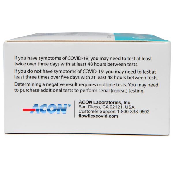 Flowflex COVID-19 Antigen Home Test kit, 1 Pack, 5 Tests Total. FDA EUA Authorized OTC at-Home Self-Test, Non-invasive Nasal Swab, Easy to Use and No Discomfort, Results in 15 Minutes - Image 7