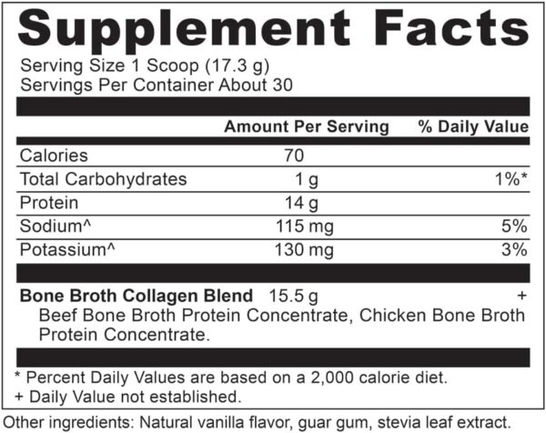 Ancient Nutrition Collagen Powder, Bone Broth Collagen, Vanilla, Hydrolyzed Multi Collagen Peptides, Supports Skin and Nails, Joint Supplement, 30 Servings, 18.3oz - Image 3