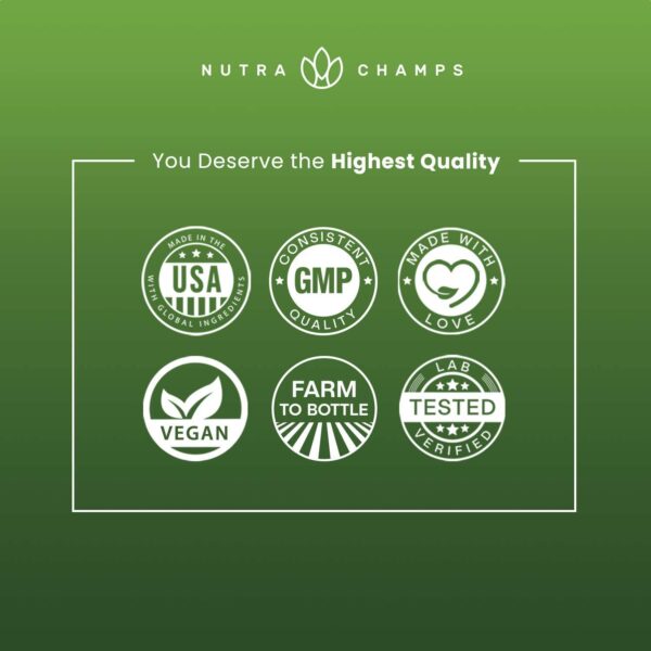 NutraChamps Super Greens Powder Premium Superfood | 20+ Organic Green Veggie Whole Foods | Wheat Grass, Spirulina, Chlorella & More | Antioxidant, Digestive Enzyme & Probiotic Blends - Image 8