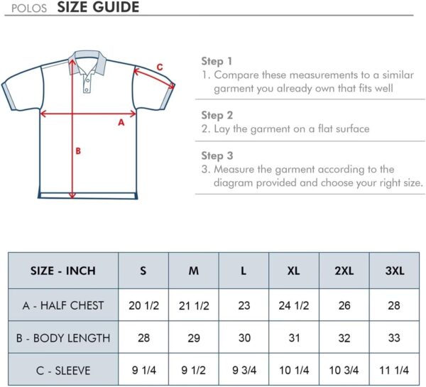 Men's Golf Polo Shirts Short Sleeve Striped Performance Moisture Wicking Dry Fit Golf Shirts for Men - Image 8