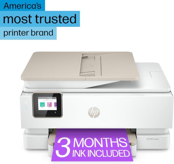 HP ENVY Inspire 7958e Wireless Color Inkjet Printer, Print, scan, copy, Easy setup, Mobile printing, Best for home, Instant Ink with HP+ - Image 11