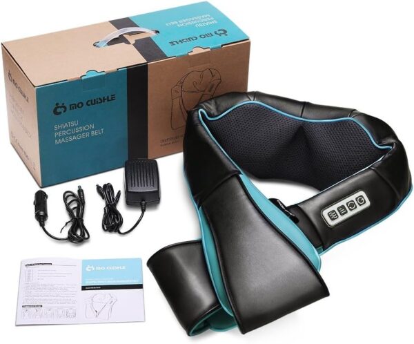 MoCuishle Shiatsu Back Shoulder and Neck Massager with Heat, Electric Deep Tissue 4D Kneading Massage, Best Gifts for Women Men Mom Dad - Image 9