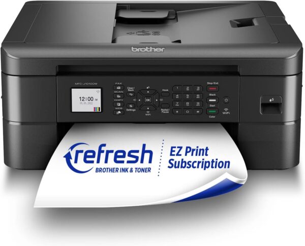 Brother MFC-J1010DW Wireless Color Inkjet All-in-One Printer with Mobile Device and Duplex Printing, Refresh Subscription and Amazon Dash Replenishment Ready - Image 2