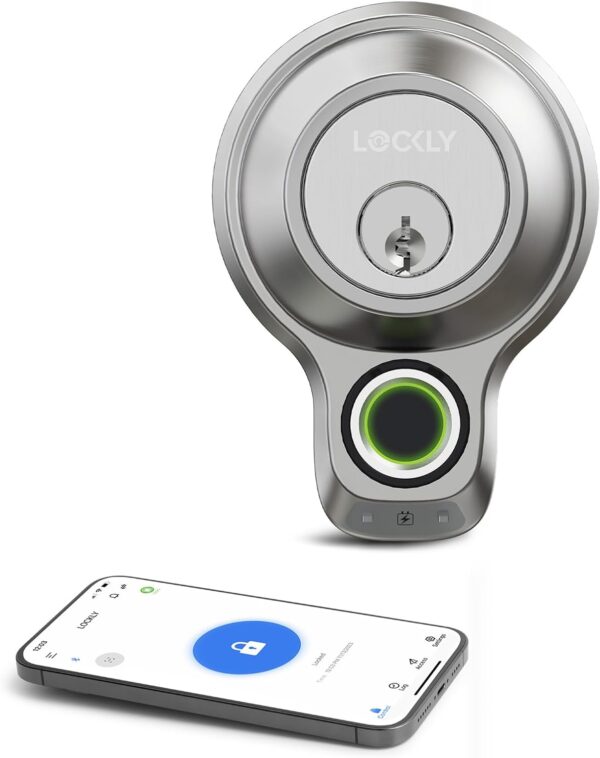 Lockly Flex Touch Smart Lock - Secure Keyless Entry with Fingerprint Recognition, Bluetooth Connectivity, and Smartphone Control - Enhanced Home Security Solution - Image 9