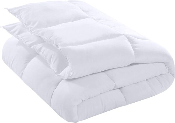 Utopia Bedding Comforter Duvet Insert - Quilted Comforter with Corner Tabs - Box Stitched Down Alternative Comforter - Twin XL (White, Pack of 4) - Image 8